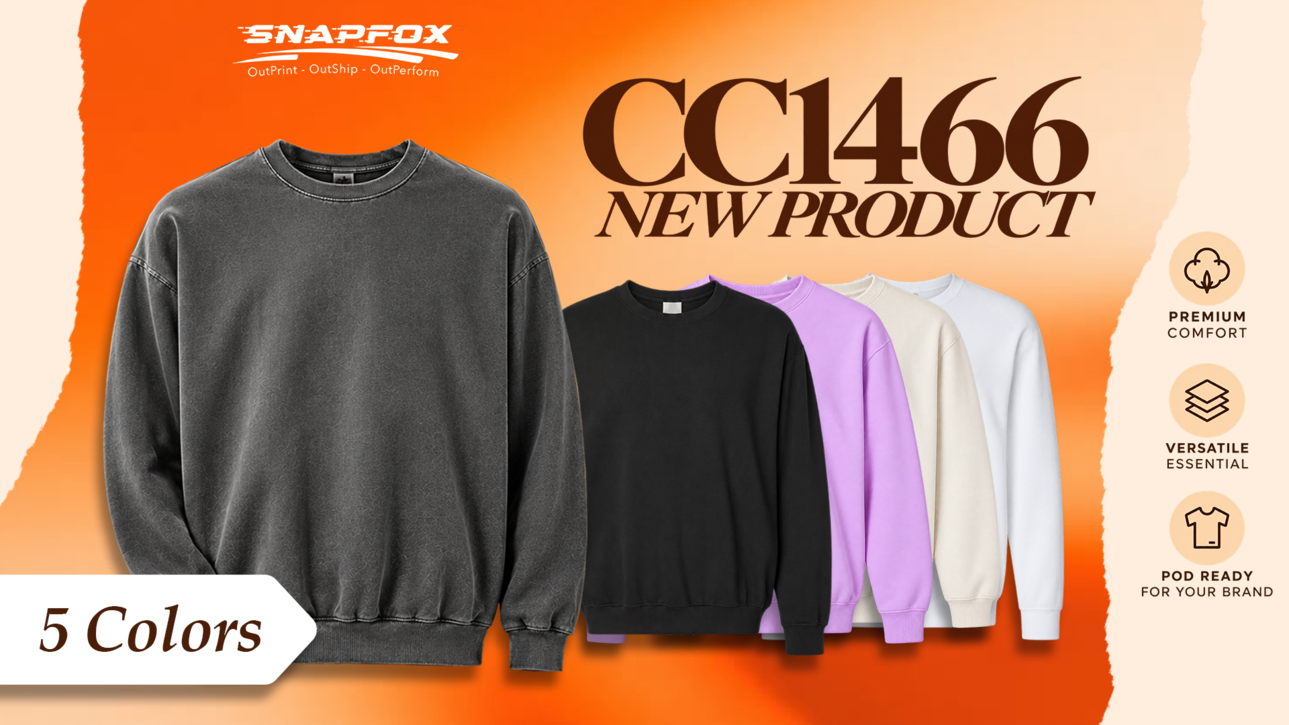 2D Unisex Lightweight Comfort Colors Sweatshirt CC1466